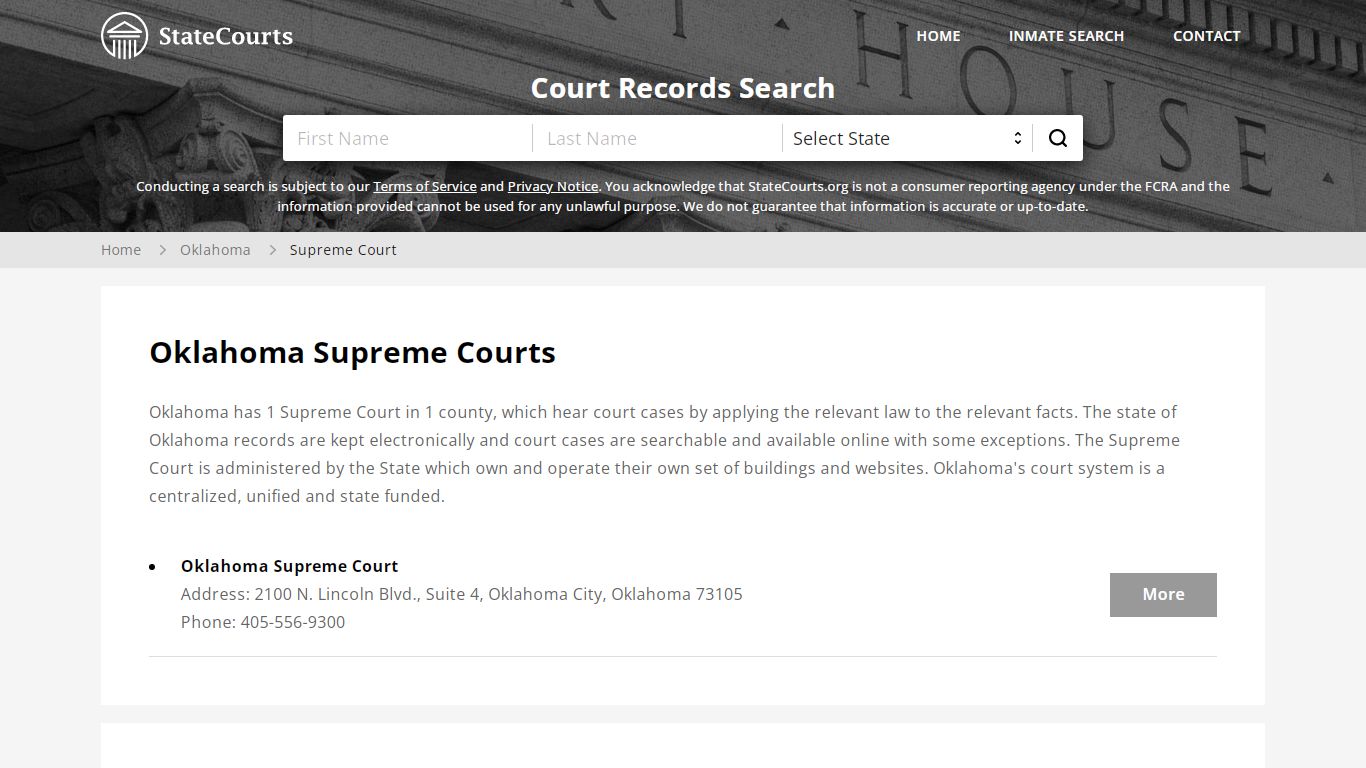 Oklahoma Supreme Courts - StateCourts